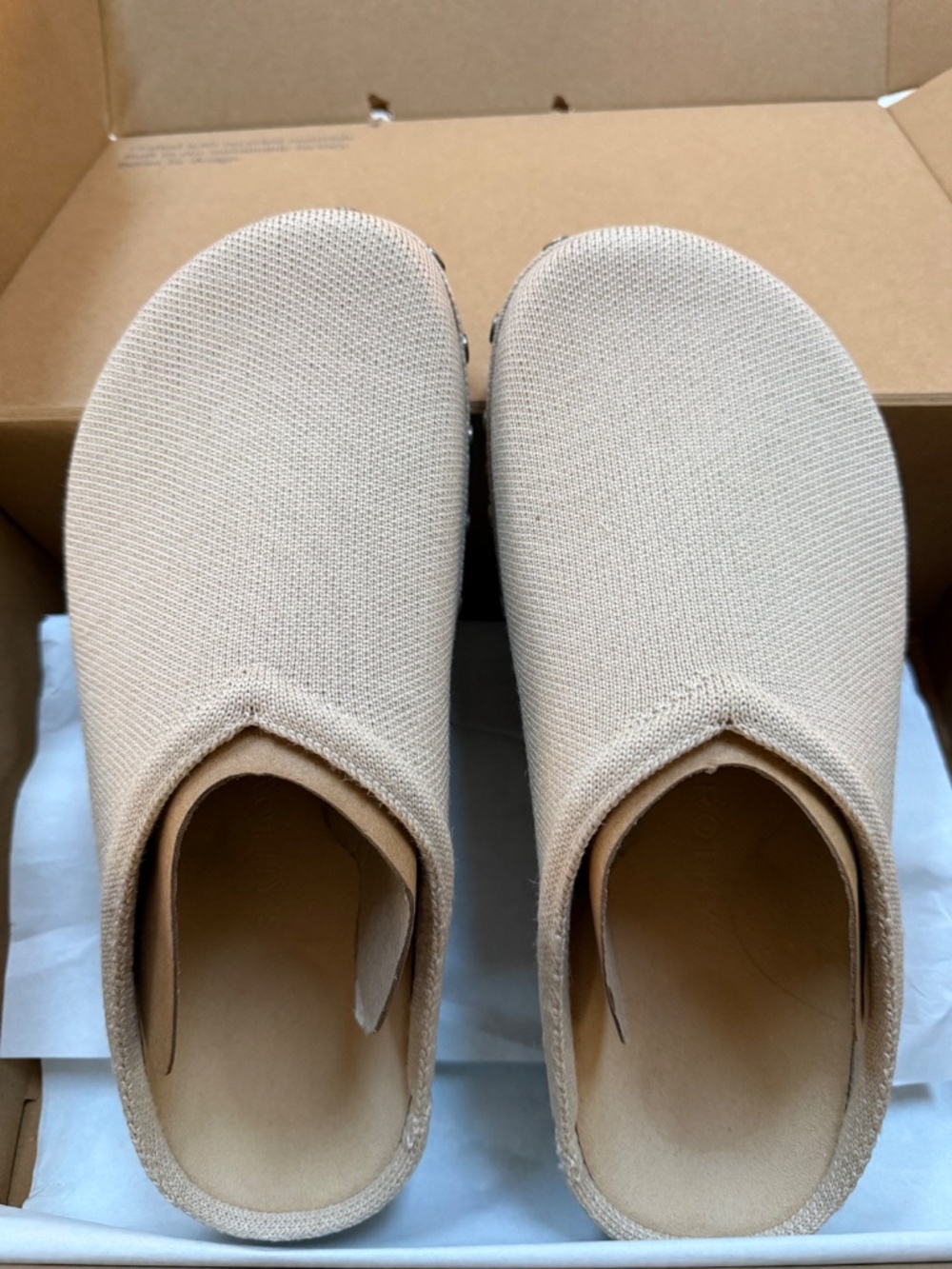 Rothy's (NWT) The Casual Clog - Studded Taupe Size 9 - Picture 5 of 6